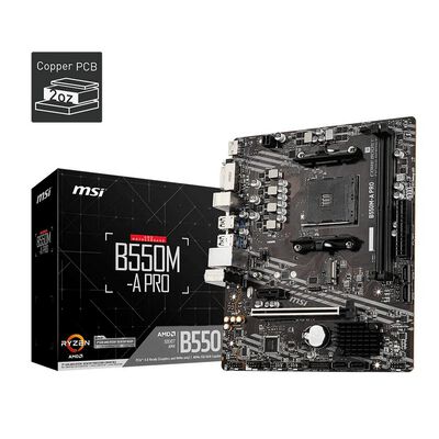 MSI  B550M-A PRO (B550 AM4 MicroATX) 