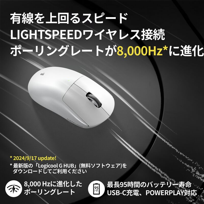 Logicool PRO X SUPERLIGHT 2 Wireless Gaming Mouse G-PPD