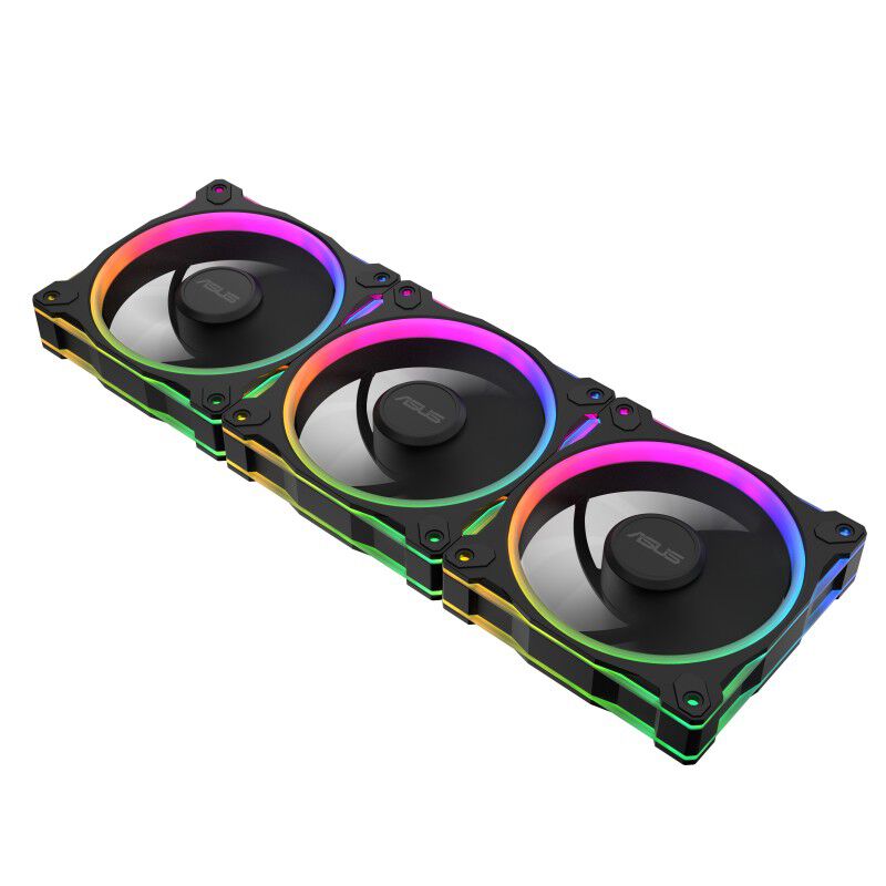 ASUS MR120 REVERSE ARGB FAN BLACK 3IN1 (120mm ブラック 3個パック