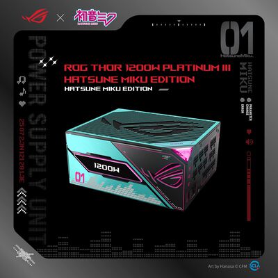ASUS  ROG Thor 1200W Platinum III Hatsune Miku Edition (ROG-THOR-1200P3-MIKU) 