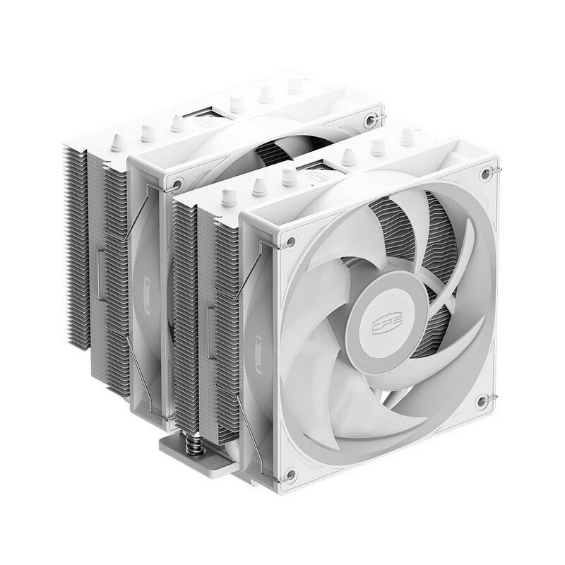 【格安‼️】ホワイトpcケースand CPUクーラーセット✨3連ファン、ファン F010】PCクーラー用 ケースファン 3個セット ホワイト スクエア ARGB