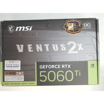 【前橋ｲﾝﾀｰｱｶﾏﾙ店】中古  MSI GeForce RTX 5060 Ti 8G VENTUS 2X OC PLUS (RTX5060Ti 8G) 4540002315 