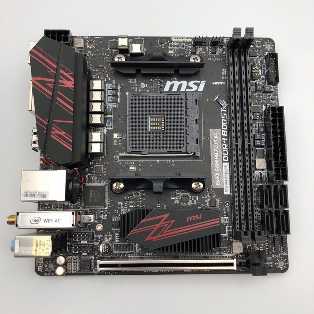 中古 MSI B450I GAMING PLUS AC (B450 AM4 mITX DDR4) 137902 （367918