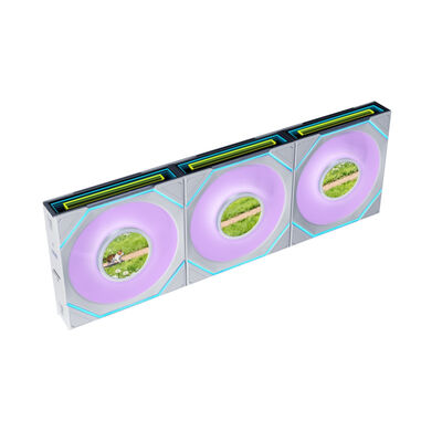 Lian-Li  UNI FAN SL-INF FLEX WT LCDモデル 12SLIND1F3W (120mm ARGB ホワイト LCD 3個パック) 
