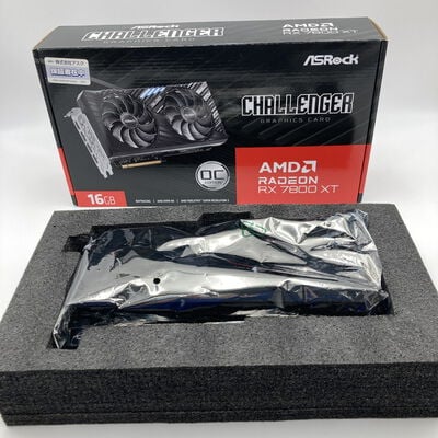 【神戸・三宮店】中古  ASRock RX7800XT CL 16GO RX7800XT Challenger OC (RX7800XT 16GB) 162732 