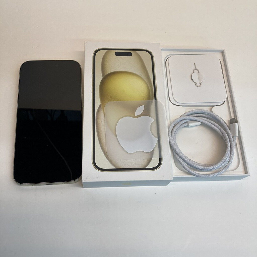 中古 【国内版SIMフリー】Apple iPhone15 無印 128GB イエロー MTMK3J