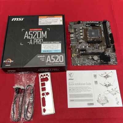 【静岡東瀬名店】中古  MSI A520M-A PRO (A520 AM4 mATX DDR4) 143664 