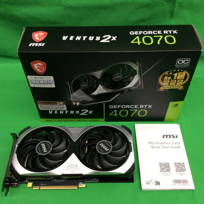 【川崎店】中古  MSI GeForce RTX 4070 VENTUS 2X E 12G OC (RTX4070 12GB) 3180006206 