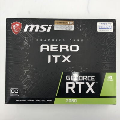 【福井日之出店】中古  MSI GeForce RTX 2060 AERO ITX 6G OC（RTX2060 6GB） 3480038285 