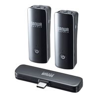 サンワサプライ  MM-MCW02 ワイヤレスマイク（マイク2台） 