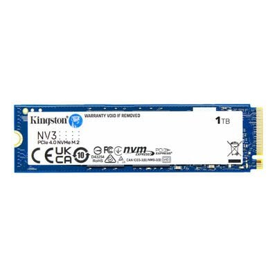 Kingston  NV3 PCIe 4.0 NVMe SSD SNV3S/1000G (M.2 2280 Gen4 1TB) 