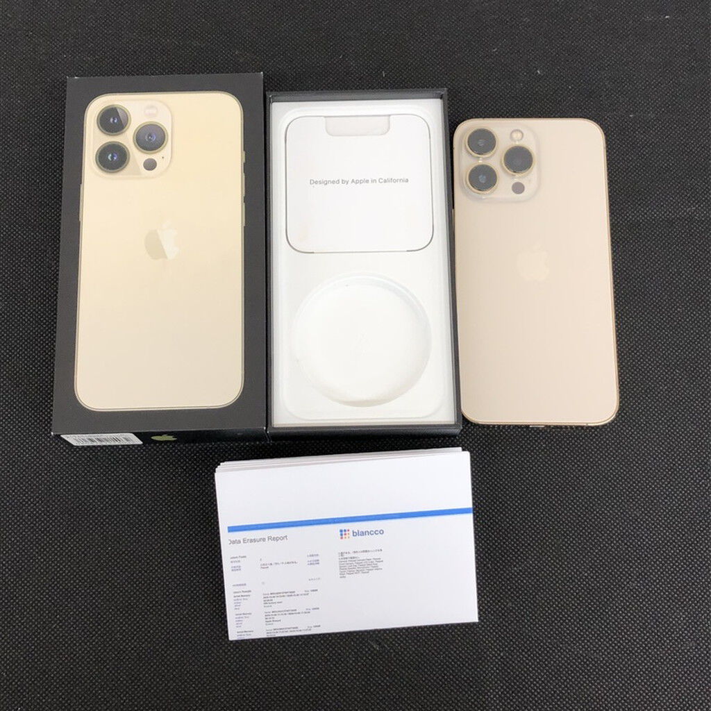 中古 【au版SIMフリー】Apple iPhone13 Pro 6.1インチ 128GB ゴールド