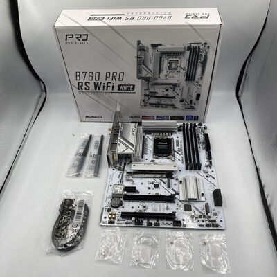 【座間相武台】中古  ASRock B760 Pro RS WiFi White (B760 1700 ATX DDR5) 4510002684 