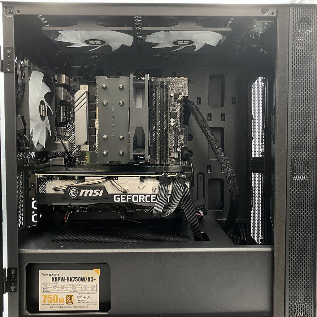 中古 自作PC(Core i7-10700/16GB/SSD2TB/なし/RTX3060Ti 8GB/OSなし