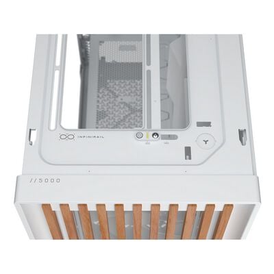 Corsair  FRAME 5000D WOOD RS White/Oak CC-9011354-WW (E-ATX ガラス ホワイト/オーク) 