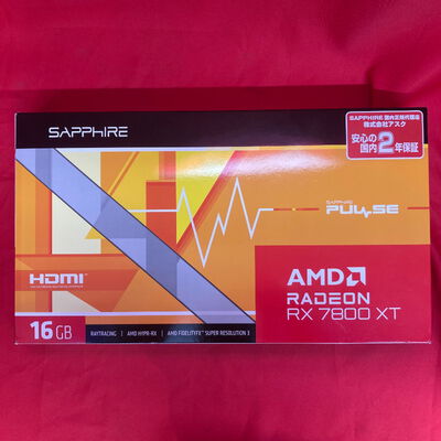 【千葉店】中古  SAPPHIRE 11330-02-20G PULSE RX7800XT GAMING (RX7800XT 16GB) 162728 