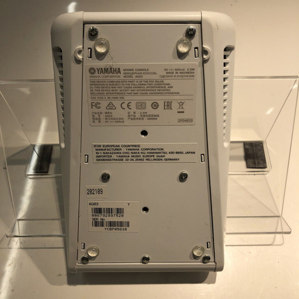 【中古】YAMAHA AG03 ミキシングコンソール 中古 YAMAHA ﾐｷｼﾝｸﾞｺﾝｿｰﾙ AG03 183918 ｜ パソコン通販のドスパラ【公式】