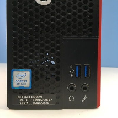 【博多店】中古  FUJITSU ESPRIMO D588/VX (i5 8500/16GB/SSD1TB/HDD500GB/RX6400) 3310006468 