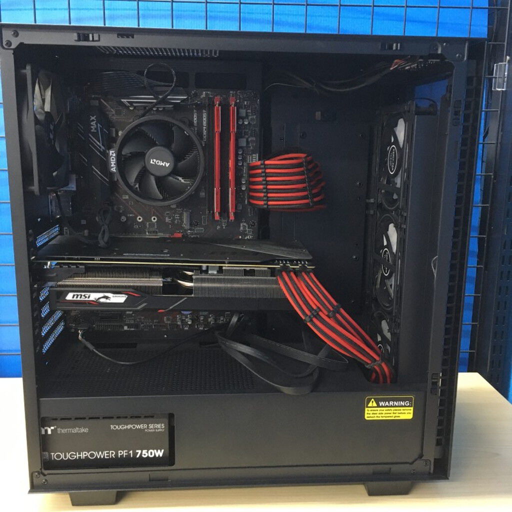 中古 自作パソコン(Ryzen 5 4500/16GB/SSD512GB+512GB/RX5700XT