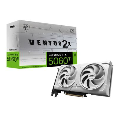 MSI  GeForce RTX 5060 Ti 16G VENTUS 2X OC WHITE PLUS (GeForce RTX 5060 Ti 16GB)