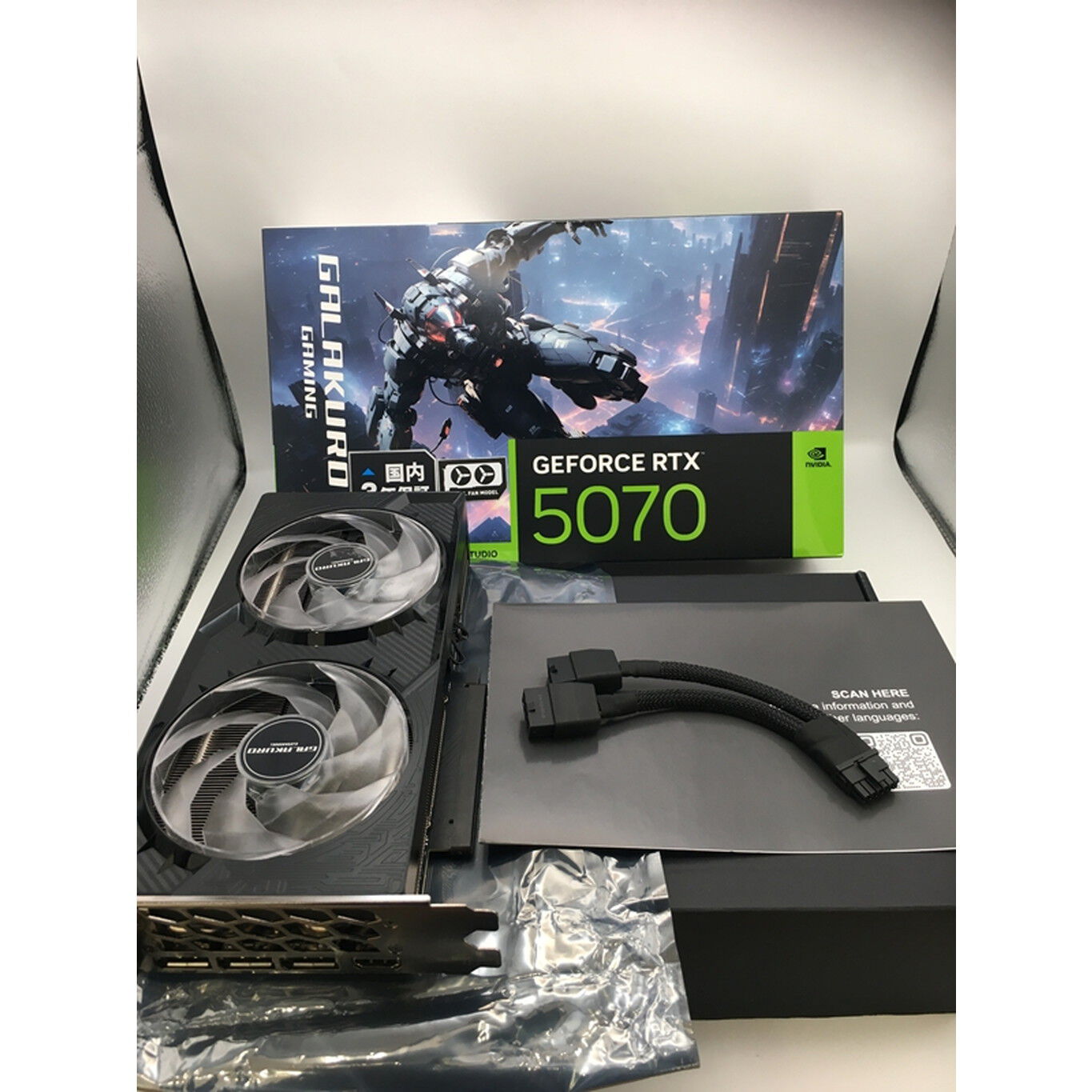 中古 玄人志向 GG-RTX5070-E12GB/OC/DF（RTX5070 12GB） 3480038988