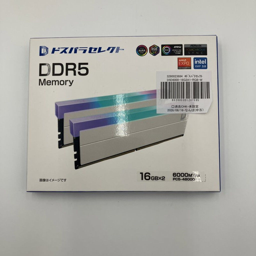 ドスパラセレクト D5D6000-16G2A1-RGB-WH ドスパラセレクト D5D6000