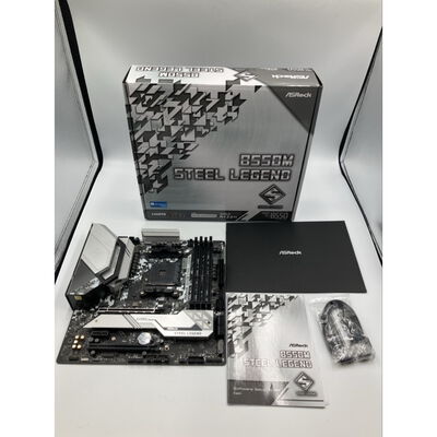 【座間相武台】中古  ASRock B550M Steel Legend (B550 AM4 mATX DDR4) 142939 