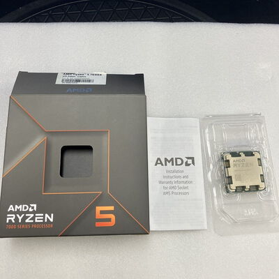【新潟店】中古  AMD Ryzen 5 7600X (AM5/4.7GHz/38M/C6/T12/105W 152464 