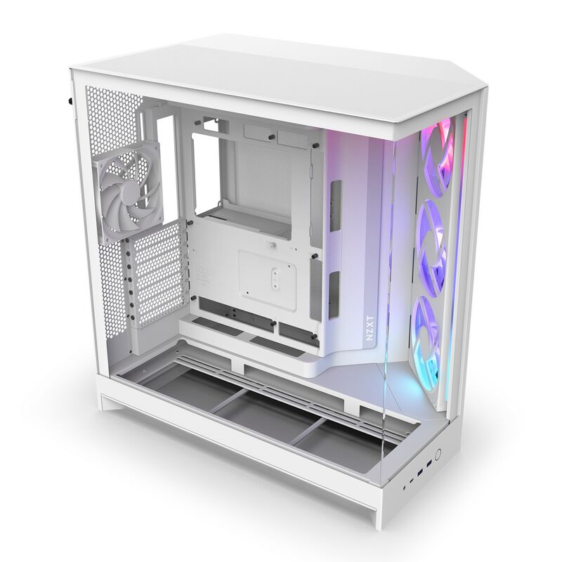 PCケース(自作PC用) NZXT H9 Flow [White] CM-H91FW-01 NZXT H9 Flow White 2層構造ミドルタワーPCケース ホワイト｜CM