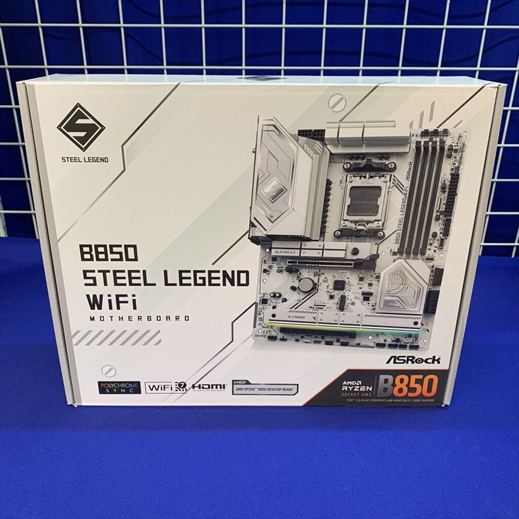 ASRockB550taichi 850w電源とメモリ8GB×2枚 セット 中古 中古 ASRock B850 Steel Legend WiFi (B850 AM5 ATX DDR5) 175464