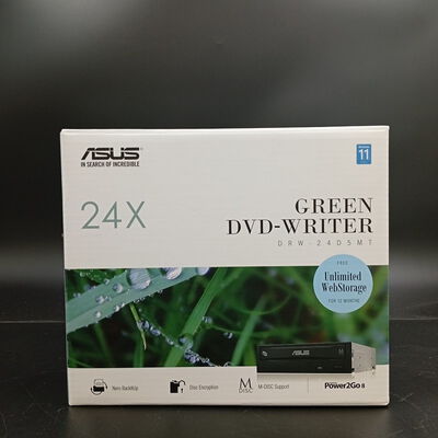 【大須店】中古  ASUS DRW-24D5MT (SATA 24X ｽｰﾊﾟｰﾏﾙﾁ ｿﾌﾄ付 黒) 3120022030 