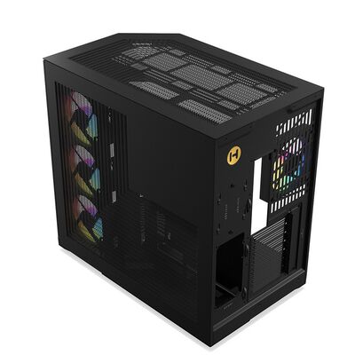 HYTE  Y50 RGB Pitch Black (E-ATX ガラスパネル ブラック) 