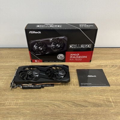 【津ラッツ店】中古  ASRock RX7600 CL 8GO RX7600 Challenger 8G OC (RX7600 8G) 162749 