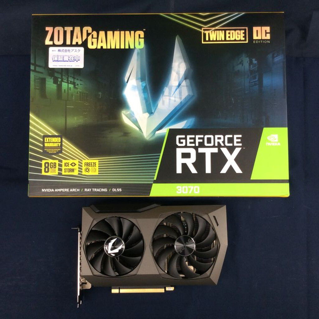 PCパーツ GeForce RTX 3070 ZT-A30700H-10P ゲーミンググラフィックボード GeForce RTX 3070 Twin Edge OC