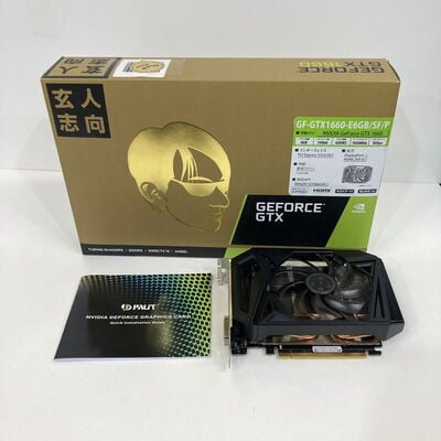 【神戸・三宮店】中古  玄人志向 GF-GTX1660-E6GB/SF/P (GTX1660 6G GDR5) 3430006021 