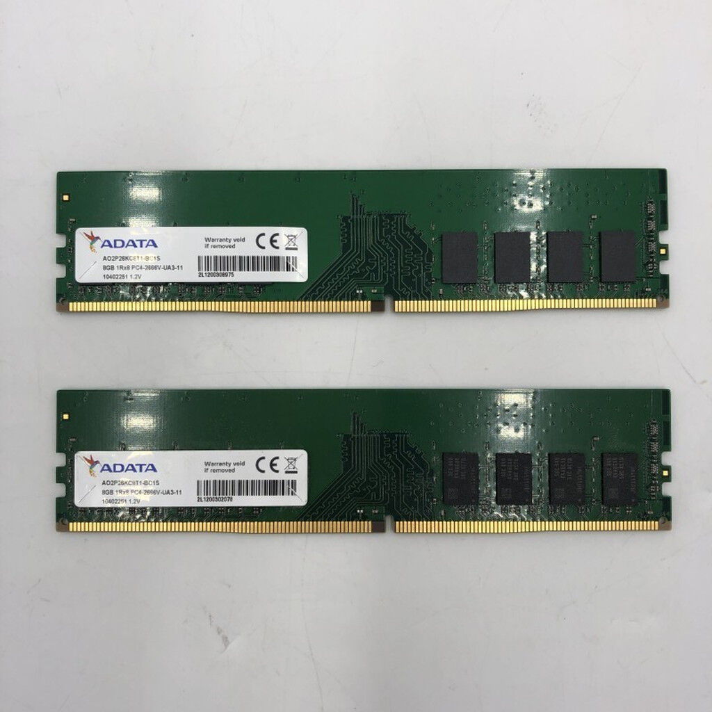 中古 8GB 2枚組(合計16GB) PC4-21300/DDR4-2666 デスクトップ用 190926