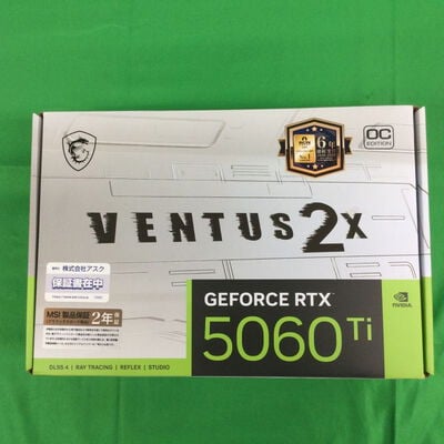 【川崎店】中古  MSI GeForce RTX5060Ti 16G VENTUS 2X OC WHITE PLUS (RTX5060Ti 16GB) 188951 