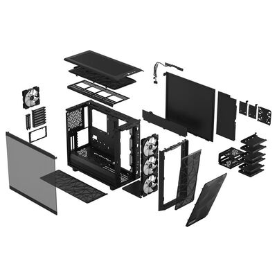 Fractal Design  Meshify 2 RGB Black TG Light Tint FD-C-MES2A-06 (E-ATX ガラス ブラック) 