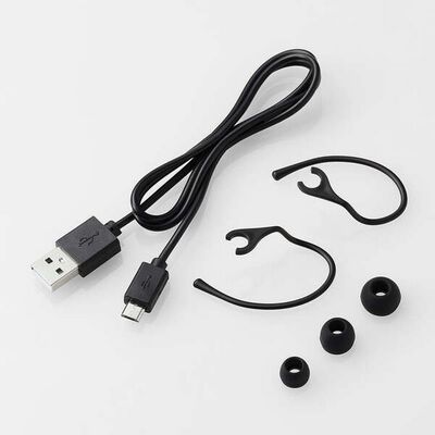 エレコム  LBT-HS21PCBK2 (耳掛け型 Bluetooth ワイヤレスヘッドセット ブラック) 