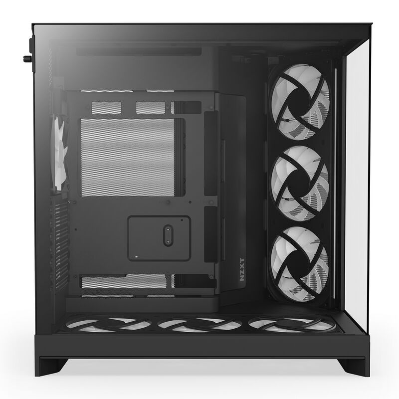 NZXT H9 FLOW RGB+ CM-H92FB-P1 (E-ATX ガラス ブラック) ｜ パソコン