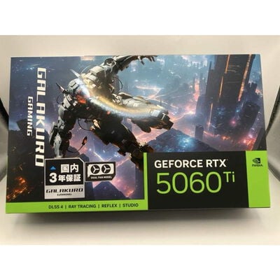 【仙台店】中古  玄人志向 GG-RTX5060Ti-E8GB/OC/DF (RTX5060Ti 8G) 178255 