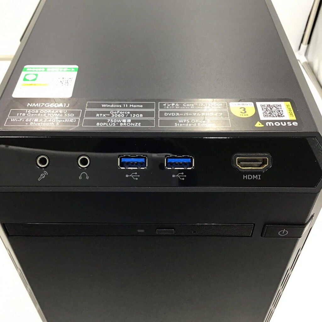 中古 G-TUNE NMI7G60A1J 4950001953 （346388） ｜ パソコン通販の