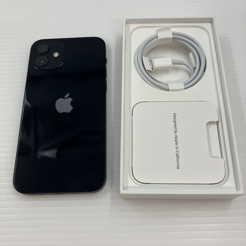 中古 【au】Apple iPhone12 6.1インチ 64GB (ブラック) MGHN3J/A