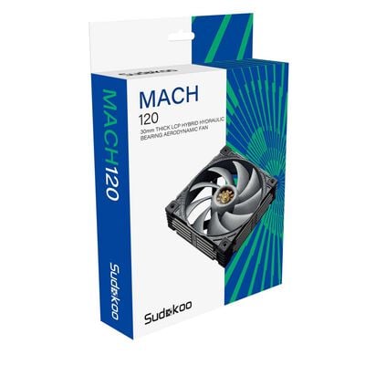 Sudokoo  MACH 120 BLACK MACH120-BK (120mm ブラック) 