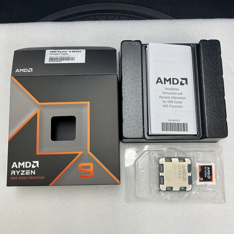 AMD Ryzen 9 9950X CPU 新品未開封 Amazon.co.jp: AMD Ryzen 9 9950X W/O Cooler WOF (16C/32T、4.3