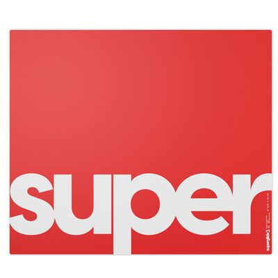 Pulsar  Superglide3 Glass Mousepad Type-S XL Red (SGPXLR3S) 
