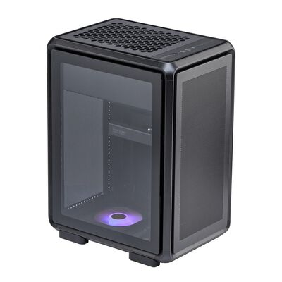 CoolerMaster  MasterFrame 400 Mesh Black MF400M-KHNN-S00 (MicroATX ガラス ブラック) 