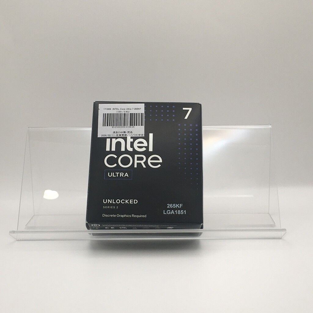 中古 INTEL Core Ultra 7 265KF (1851/3.9G/30M/C20/T20) （326859