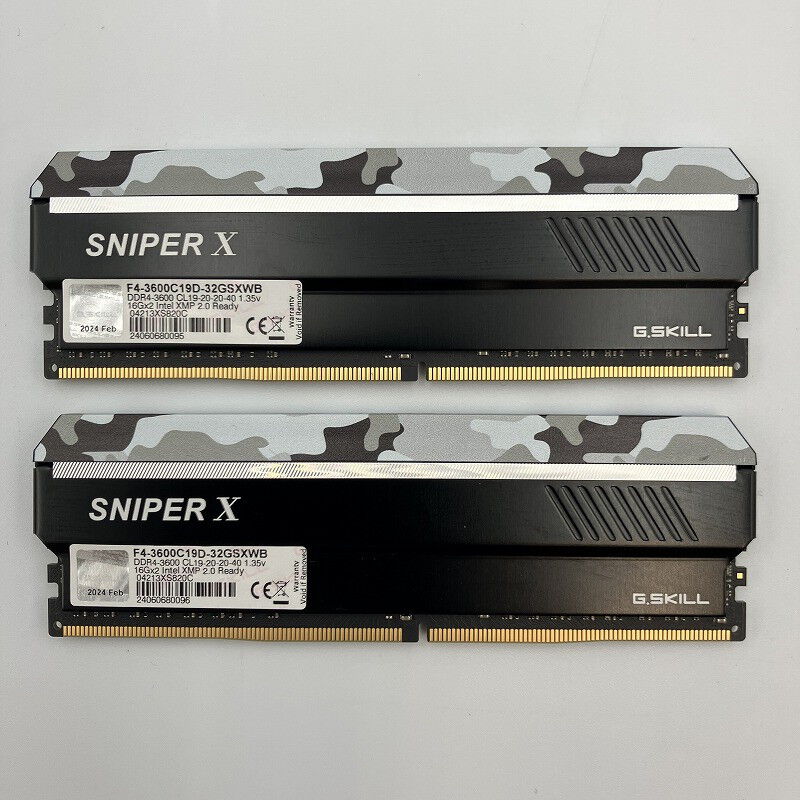 中古 16GB 2枚組(合計32GB) PC4-28800/DDR4-3600 デスクトップ用