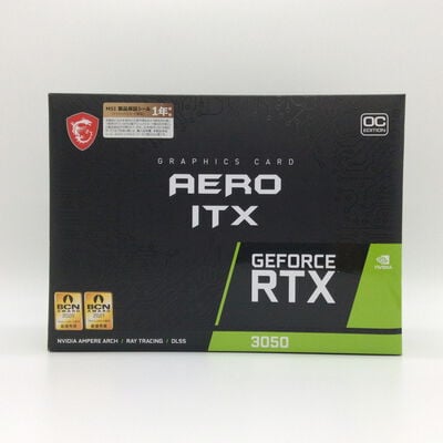 【浜松店】中古  MSI GeForce RTX 3050 AERO ITX 8G OC（RTX3050 8GB） 3480030204 